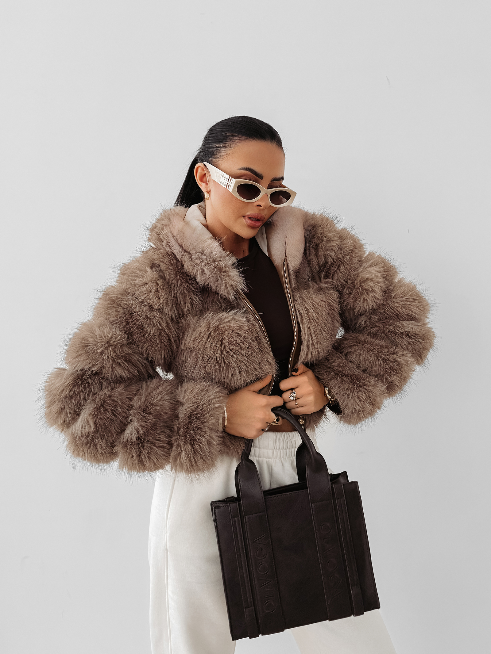 Kurtka damska OLAVOGA LANIKA beżowa