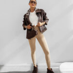 Kurtka damska OLAVOGA LENNOX brązowa