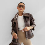 Kurtka damska OLAVOGA LENNOX brązowa