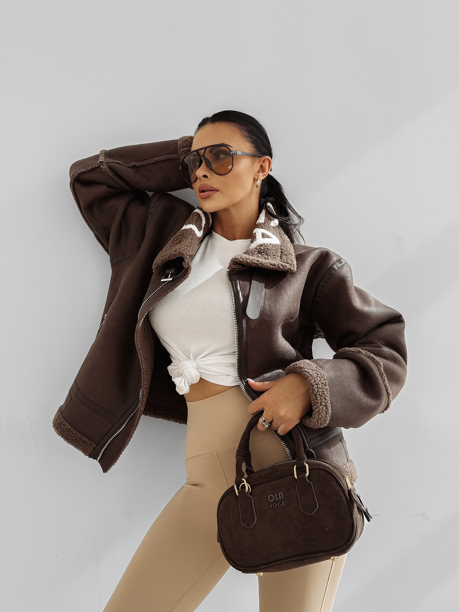 Kurtka damska OLAVOGA LENNOX brązowa