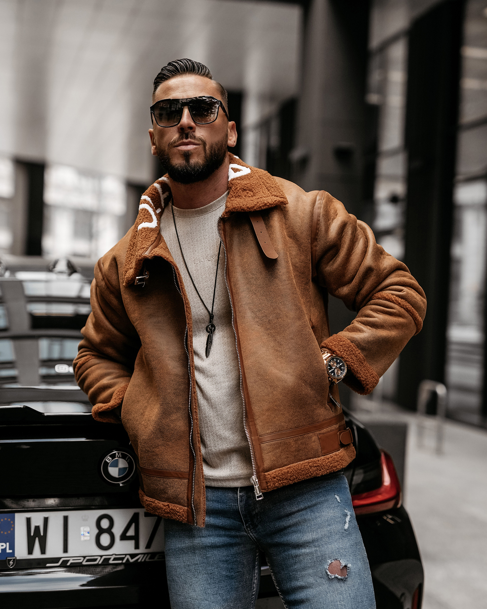 Kurtka męska OLAVOGA LENNOX MEN karmelowa