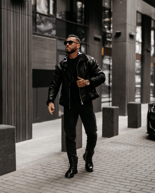 Spodnie męskie OLAVOGA DEMAN czarne