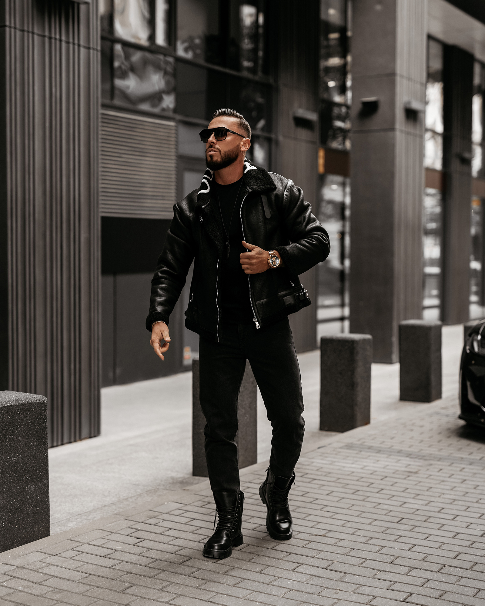 Spodnie męskie OLAVOGA DEMAN czarne