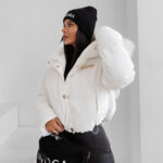 Kurtka damska OLAVOGA PUFY ecru