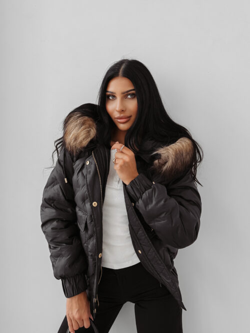 Kurtka damska OLAVOGA RAURE czarna