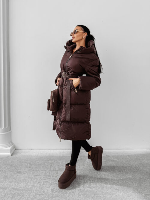 Kurtka damska OLAVOGA SIING brązowa