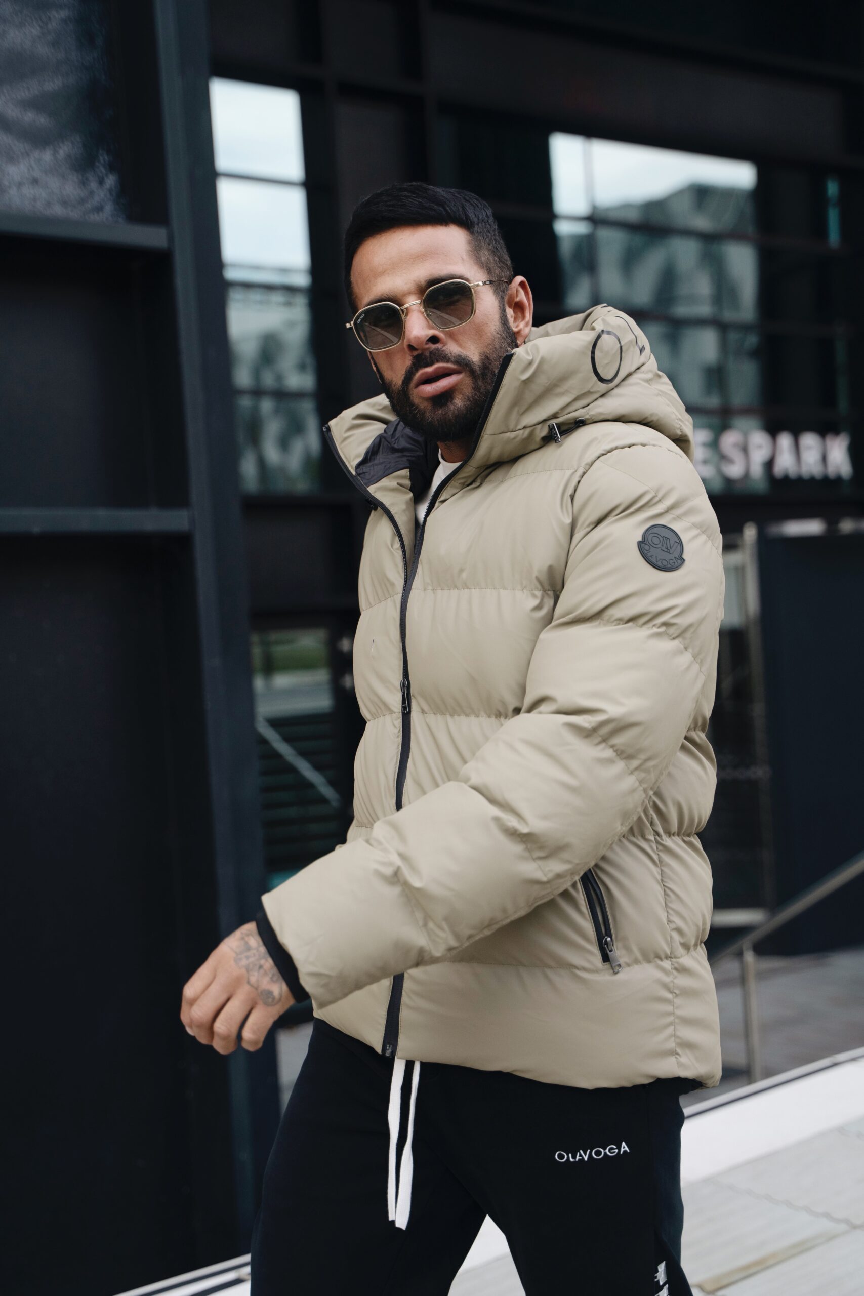 Kurtka męska OLAVOGA SPARKNOING khaki