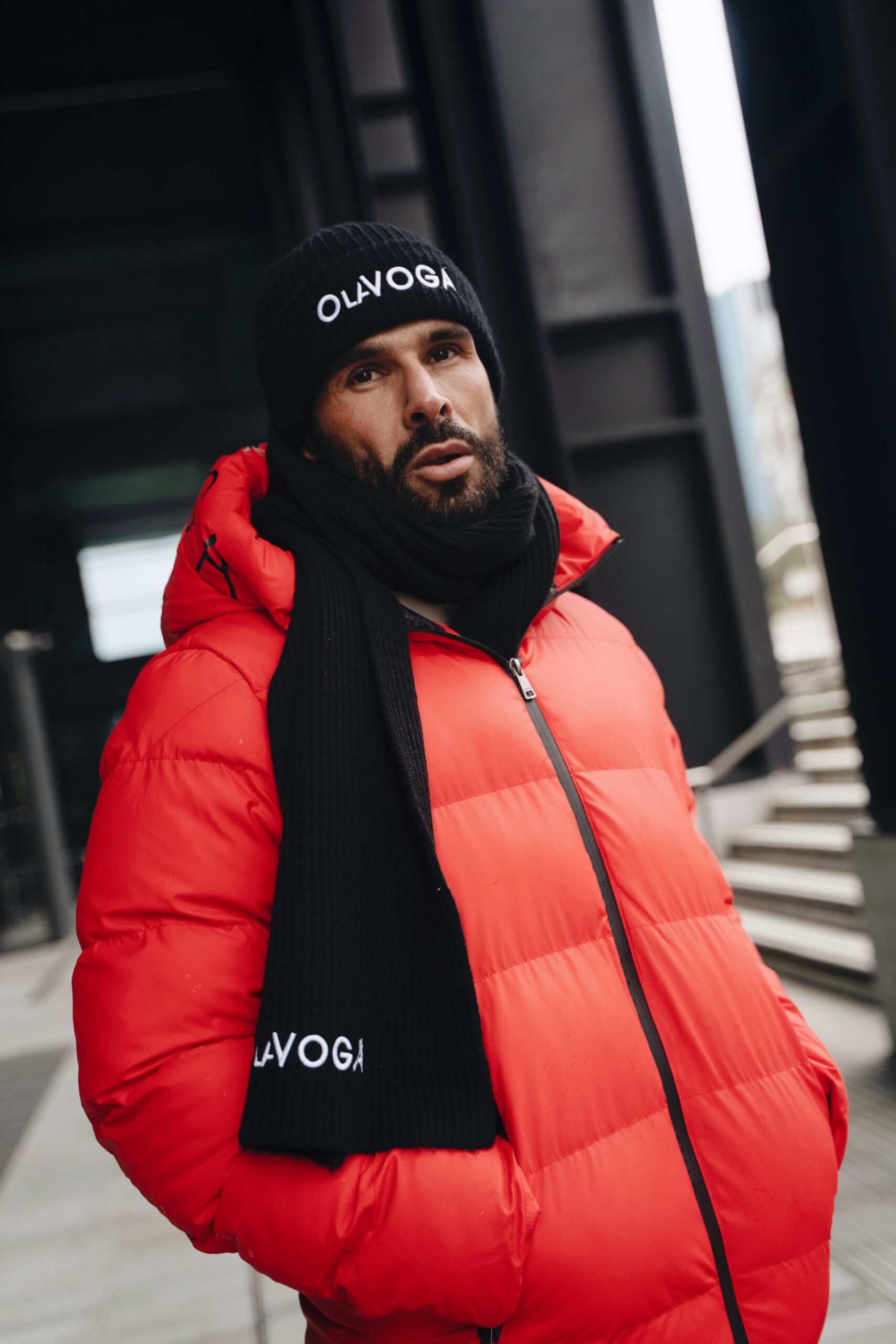 Kurtka męska OLAVOGA SPARKNOING czerwona