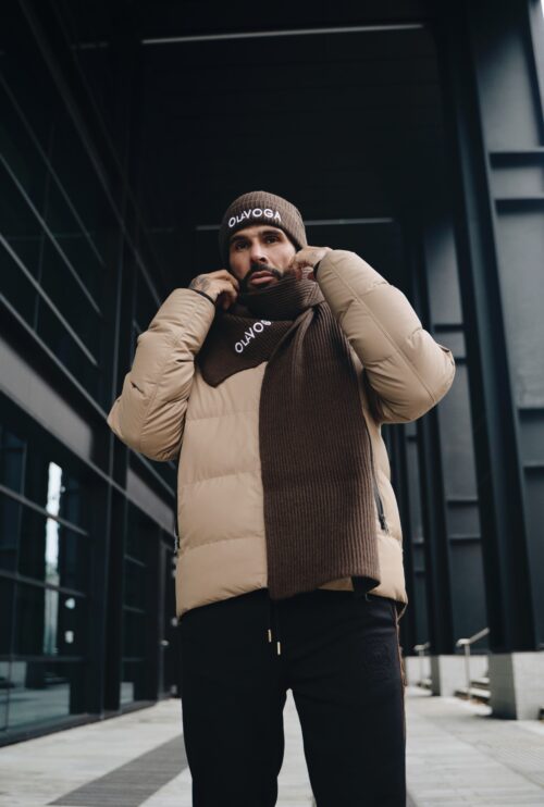 Kurtka męska OLAVOGA SPARKNOING beżowa