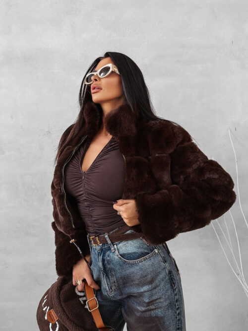 Kurtka damska OLAVOGA VESPERA brązowa