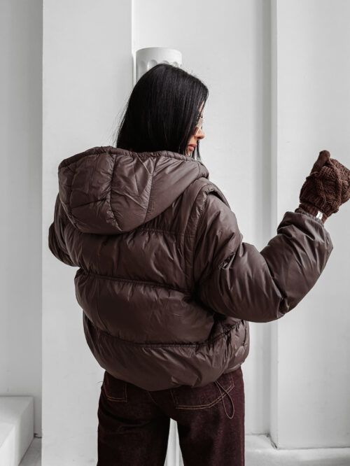 Kurtka damska OLAVOGA VIROON brązowa