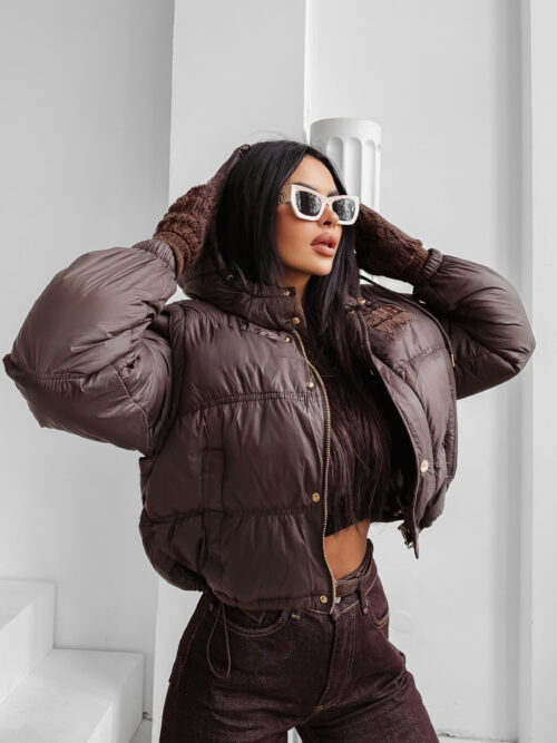 Kurtka damska OLAVOGA VIROON brązowa