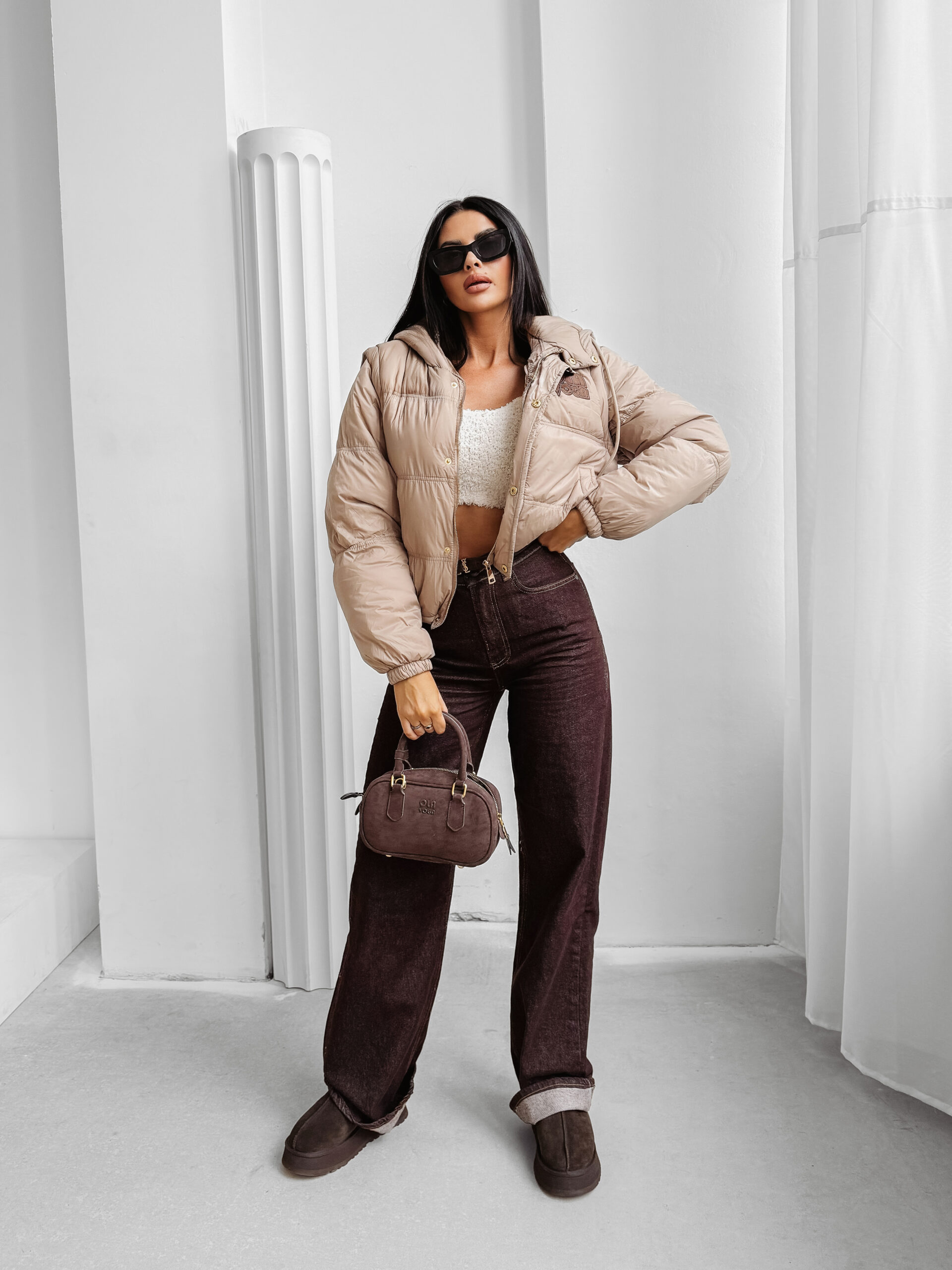 Kurtka damska OLAVOGA VIROON beżowa