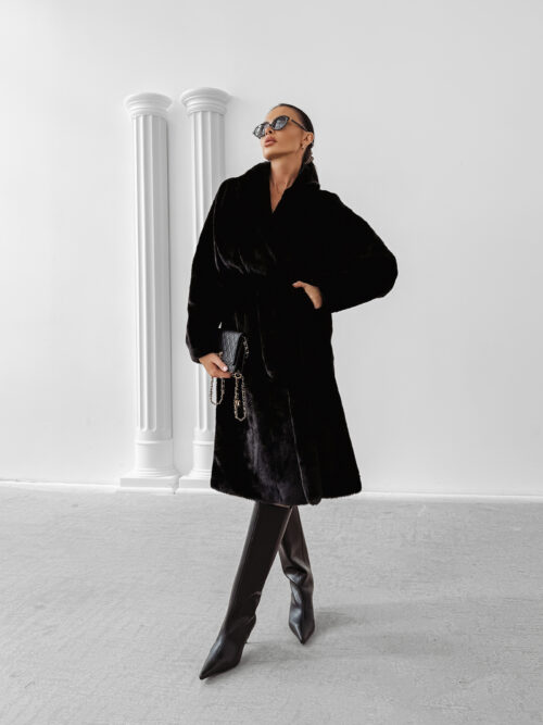 Płaszcz damski OLAVOGA MINO czarny