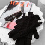 Rękawiczki damskie OLAVOGA DENIA czarne