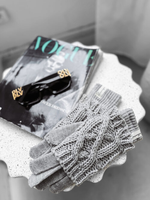 Rękawiczki damskie OLAVOGA DENIA szare