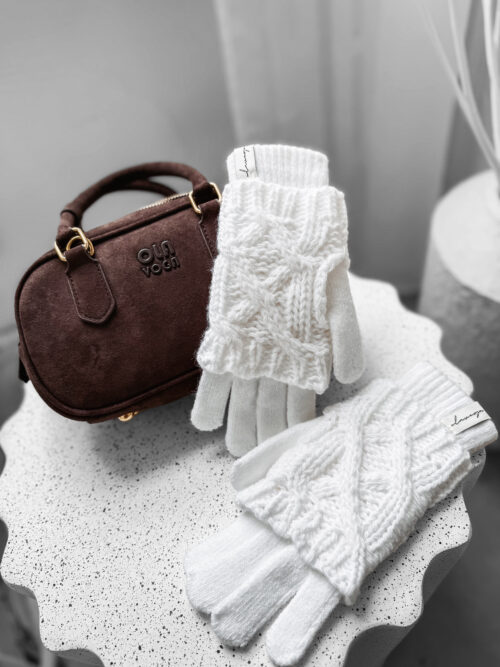 Rękawiczki damskie OLAVOGA DENIA ecru