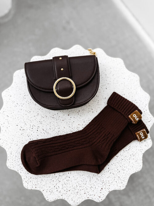 Skarpetki damskie OLAVOGA FERRO brązowe