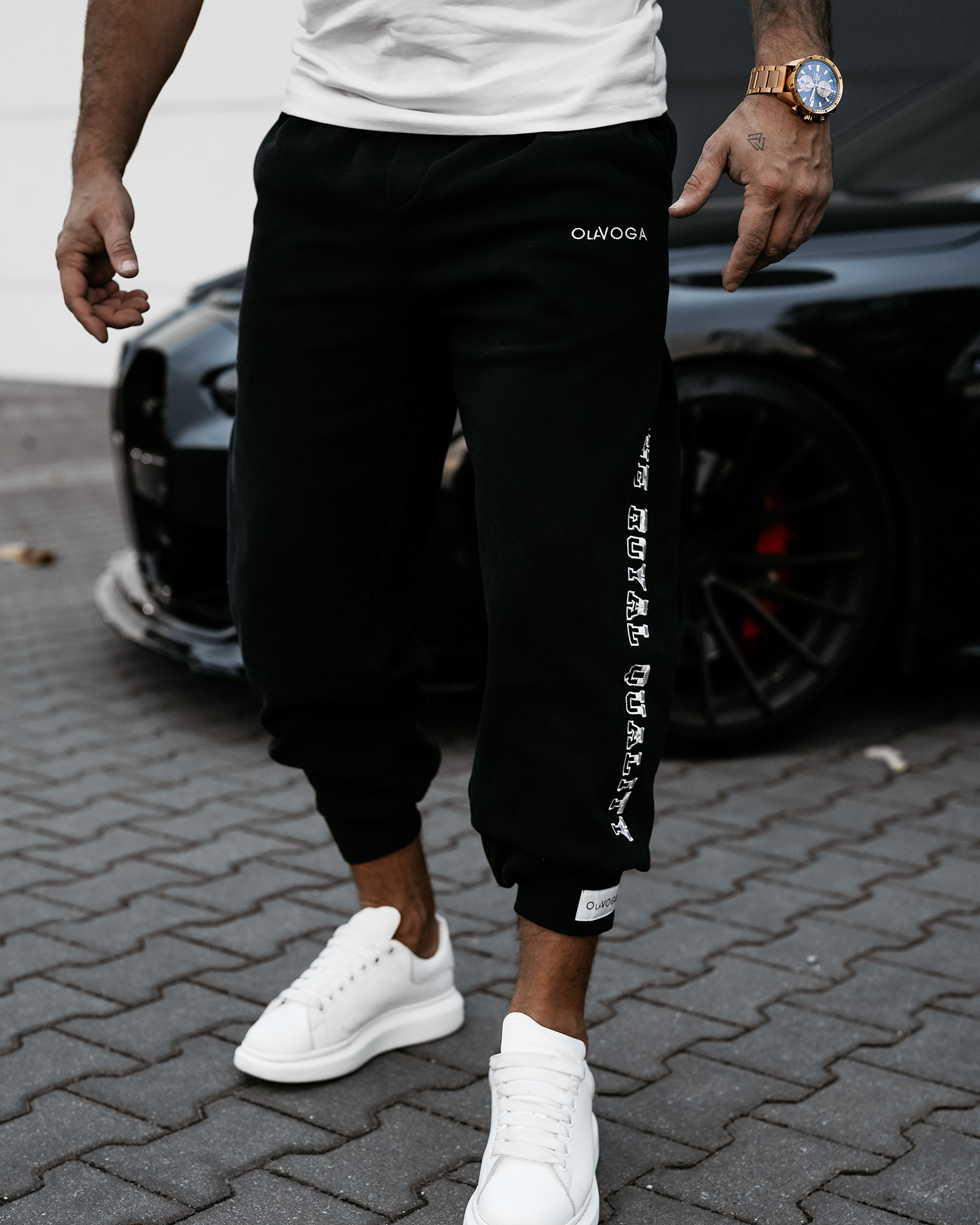 Spodnie męskie OLAVOGA ARES czarne Spodnie męskie OLAVOGA ARES czarne
