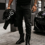 Spodnie męskie OLAVOGA DEMAN czarne