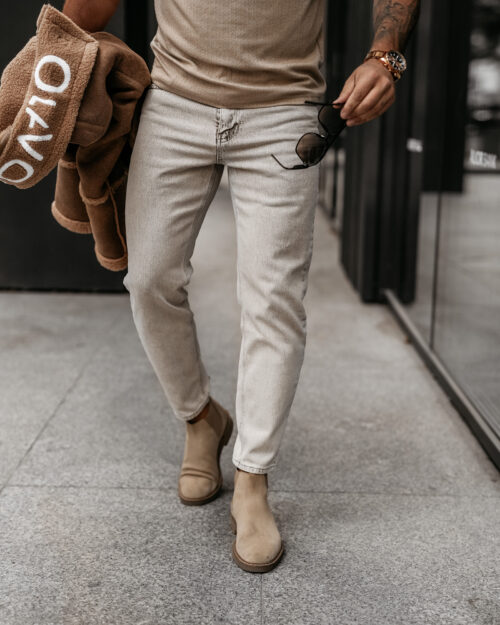 Spodnie męskie OLAVOGA DEMAN beżowe