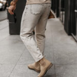 Spodnie męskie OLAVOGA DEMAN beżowe