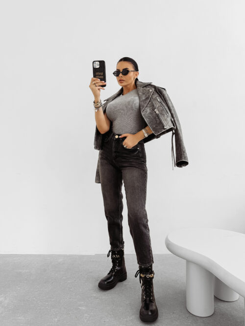 Spodnie damskie OLAVOGA NOIA szare