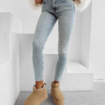 Spodnie damskie OLAVOGA RAIO jasnoniebieskie