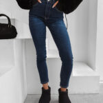 Spodnie damskie OLAVOGA RAIO ciemnoniebieskie