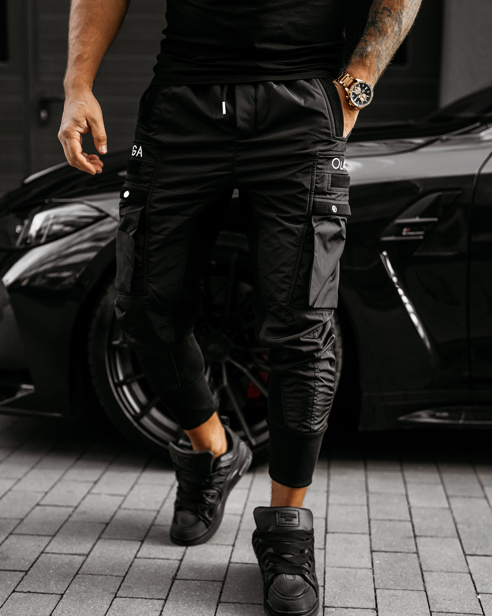 Spodnie męskie OLAVOGA RIDER czarne