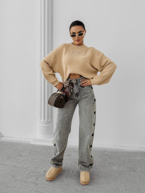 Sweter damski OLAVOGA DELIA beżowy