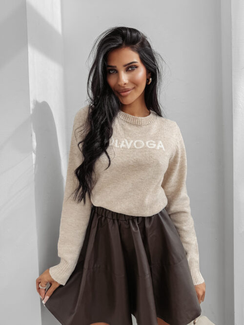 Sweter damski OLAVOGA ZAIO beżowy