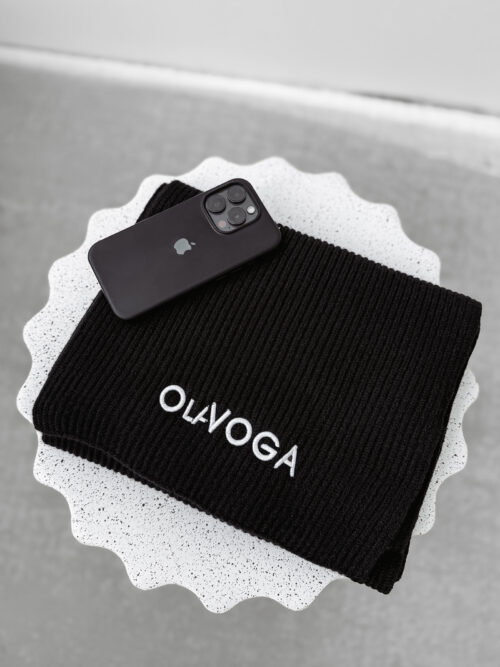 Szalik dzianinowy OLAVOGA VIVAMITO czarny