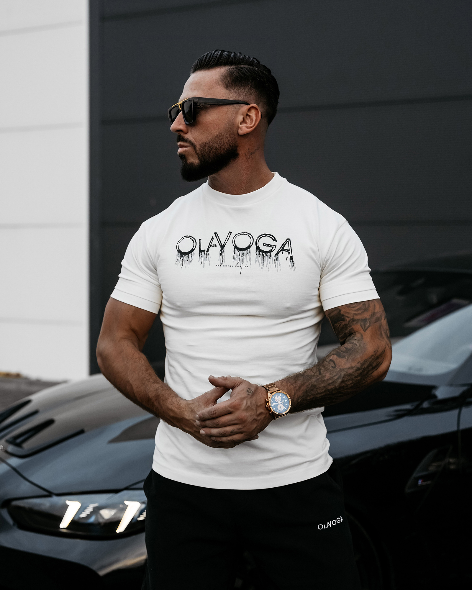 T-shirt męski OLAVOGA CUON ecru