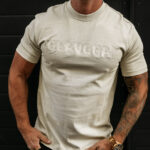 T-shirt męski OLAVOGA REAL beżowy