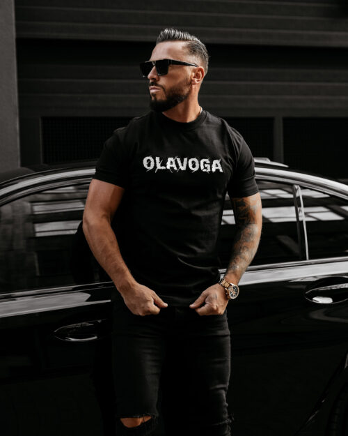 T-shirt męski OLAVOGA REAL czarny