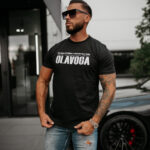 T-shirt męski OLAVOGA ZOAN grafitowy