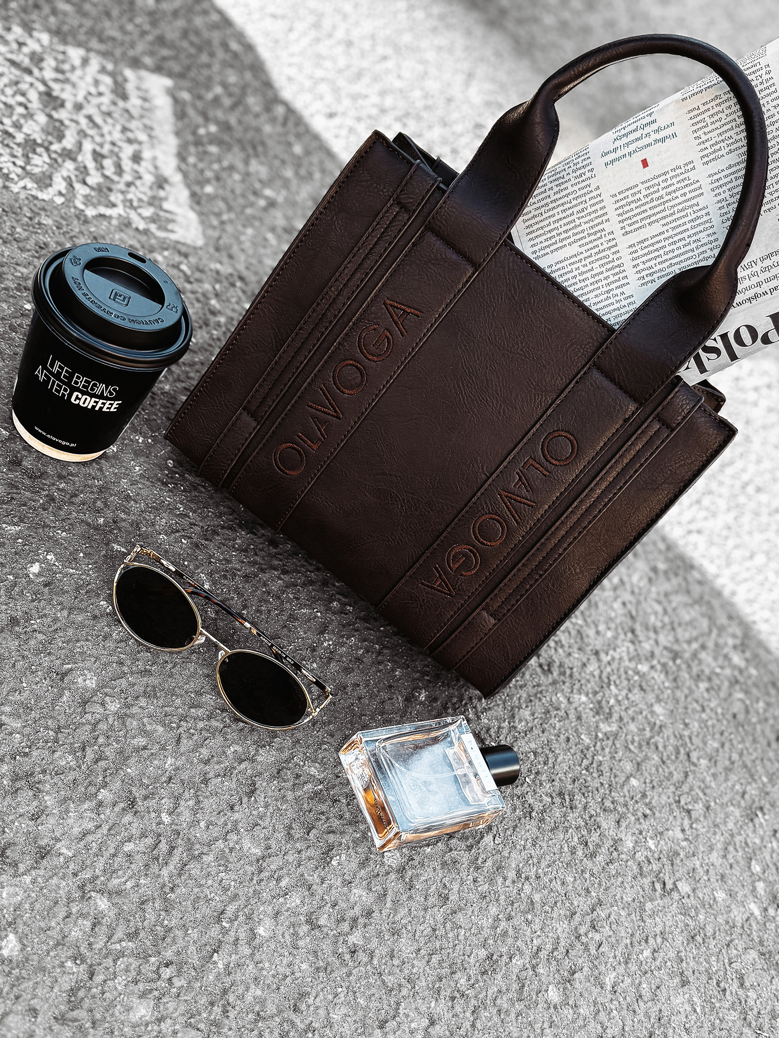 Torebka damska OLAVOGA VANELLOPE brązowa