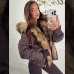 Komplet damski OLAVOGA WINDSCRIPT brązowy