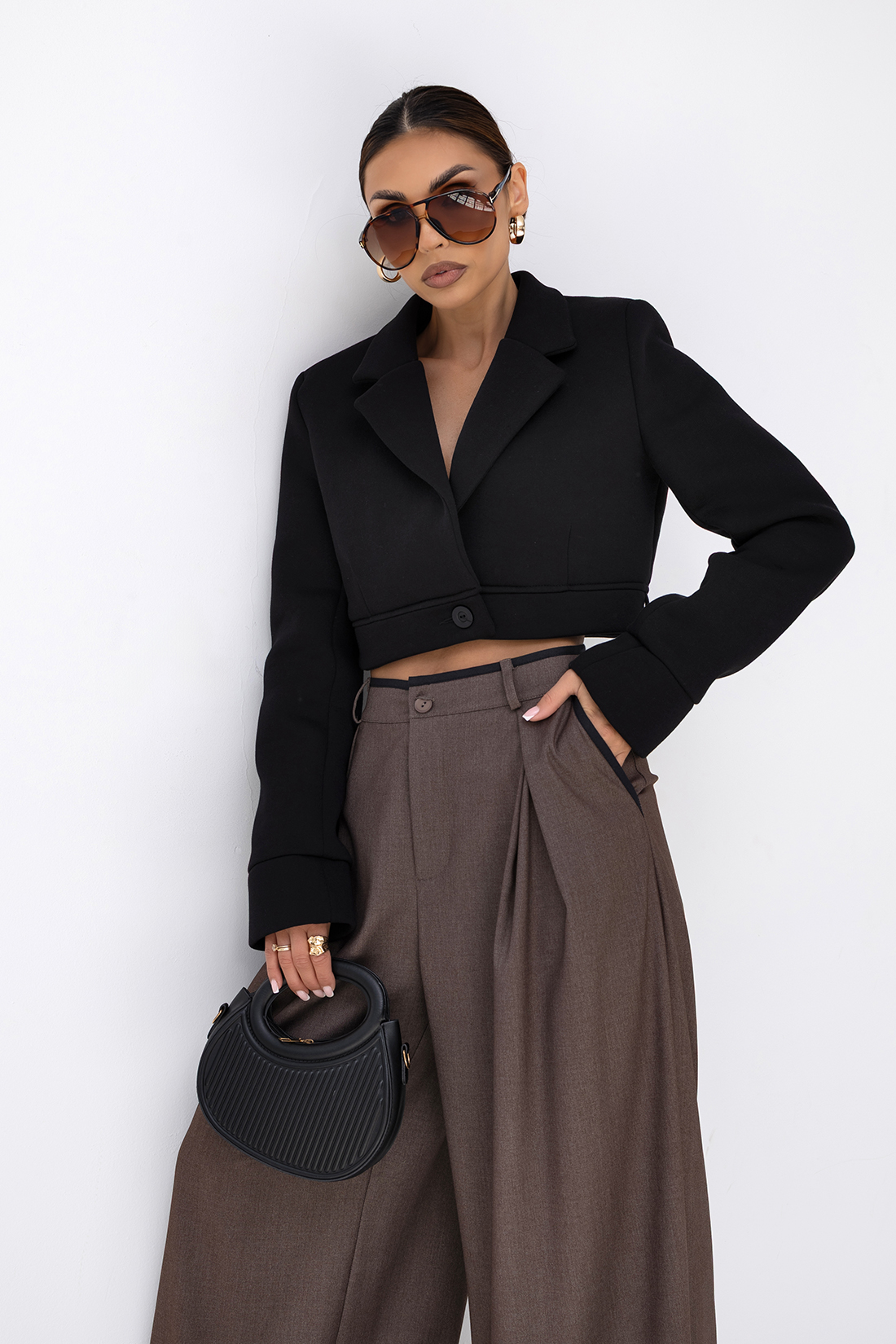 Marynarka krótka MC Missed Call czarna