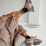 Skarpetki damskie półfrotte KEEP MOVING brązowe