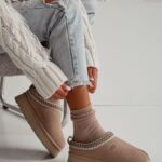 Skarpetki damskie beżowe Frotte w prążek