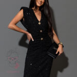 Sukienka cekinowa Victorie czarna