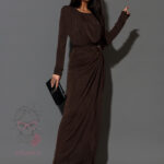 Sukienka wieczorowa Malmo brązowa