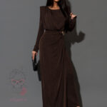 Sukienka wieczorowa Malmo brązowa