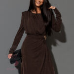 Sukienka wieczorowa Malmo brązowa