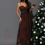 Spódnica koronkowa MC Still Autumn brązowa