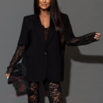 Spodnie koronkowe OLAVOGA TEMBER czarne