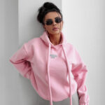 Bluza damska OLAVOGA FROST LAYER pudrowy róż