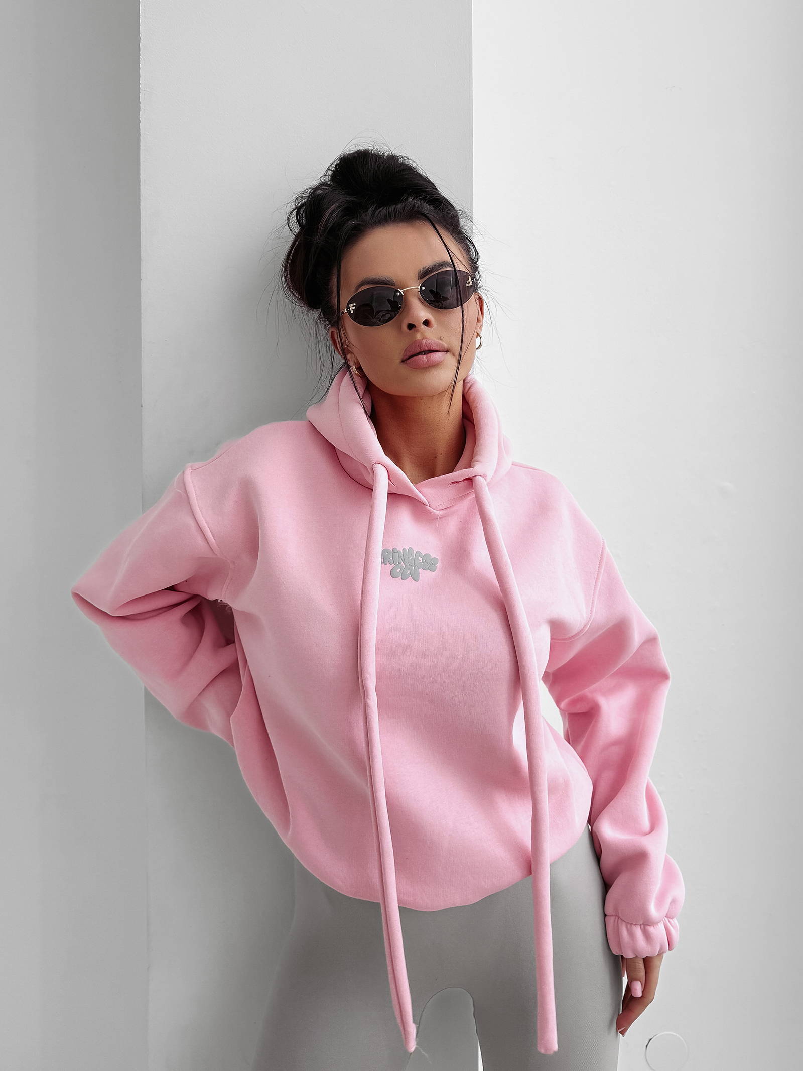 Bluza damska OLAVOGA FROST LAYER pudrowy róż